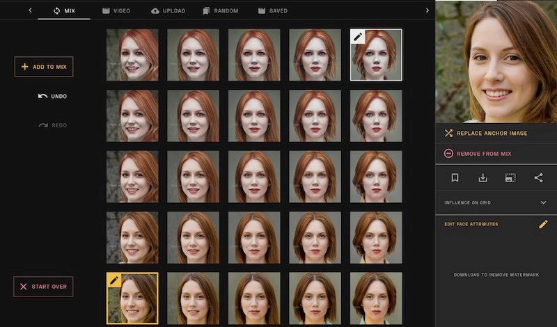 Face Mix and Morph
