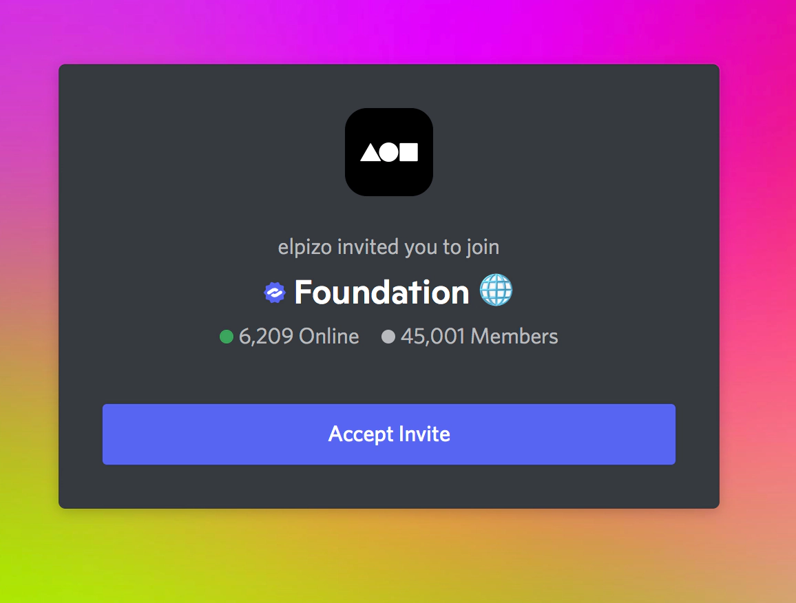 Foundation discord