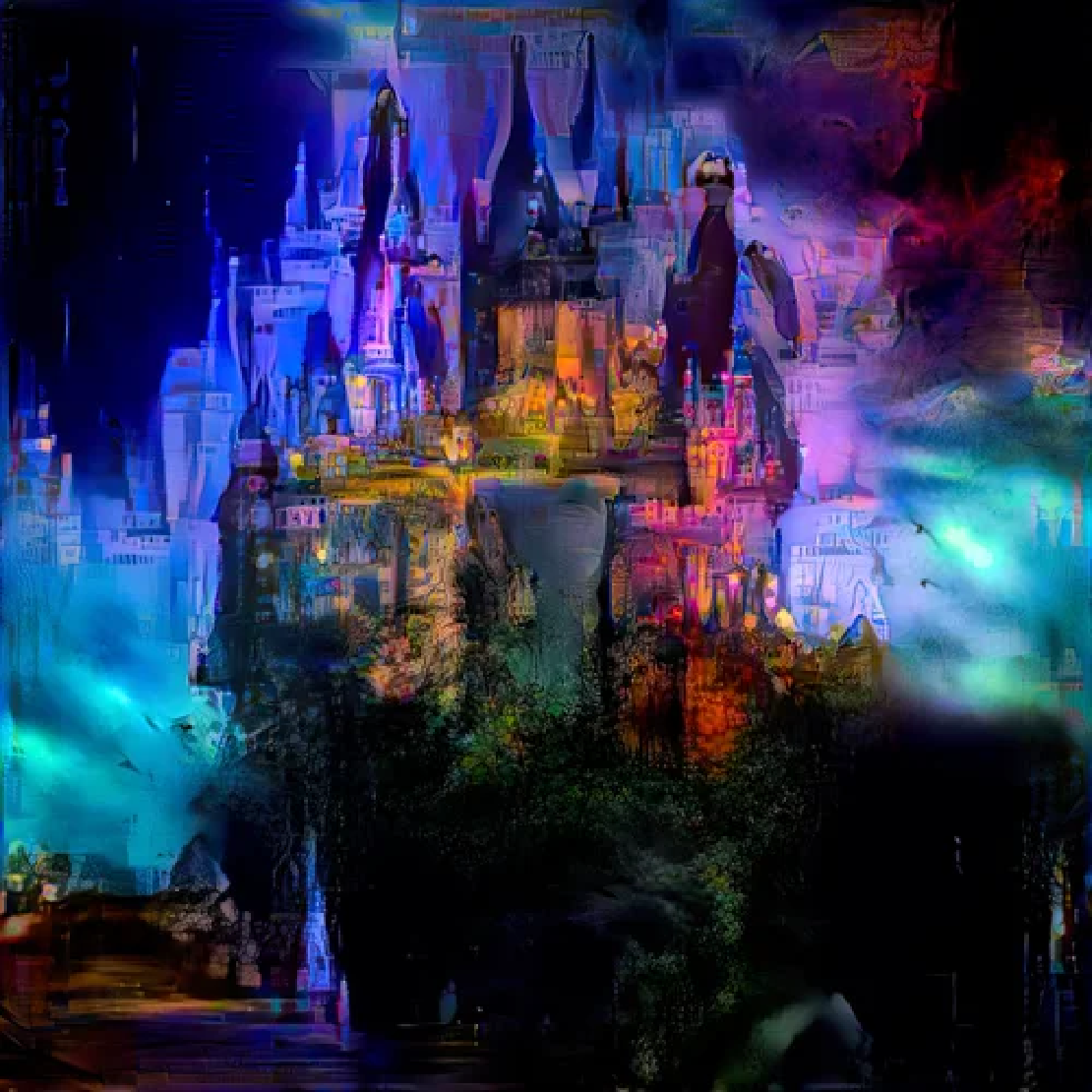 Neon castle